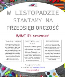 W LISTOPADZIE STAWIAMY NA PRZEDSIĘBIORCZOŚĆ!